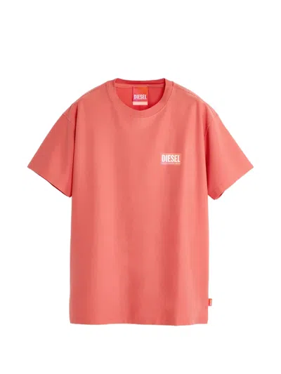 Diesel X Tinder Logo-print Short-sleeve T-shirt In Orange