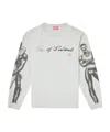 Diesel X Tom Of Finland Foundation Graphic-print T-shirt In Gray