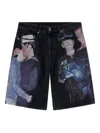 Diesel X Tom Of Finland Foundation Cotton Shorts