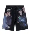 Diesel X Tom Of Finland Foundation Cotton Shorts In Black