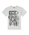 Diesel X Tom Of Finland Foundation Graphic-print T-shirt In Gray