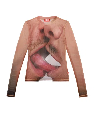 Diesel X Tom Of Finland Foundation Pr-t-sielar T-shirt In Pink