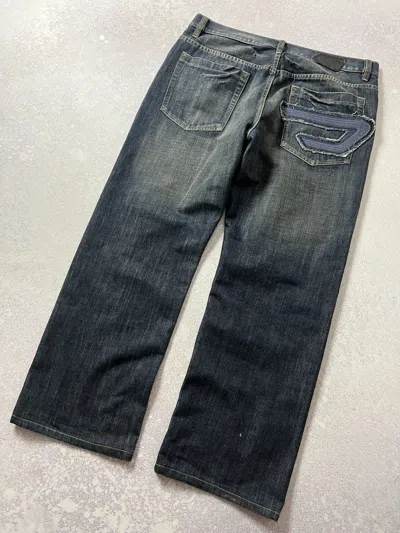 Pre-owned Diesel X Vintage Big D Diesel Distressed Denim Faded Jeans Washed In Washed Blue