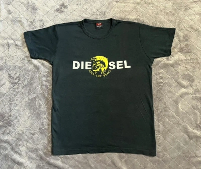 Pre-owned Diesel X Vintage Big Logo Diesel Tee In Black
