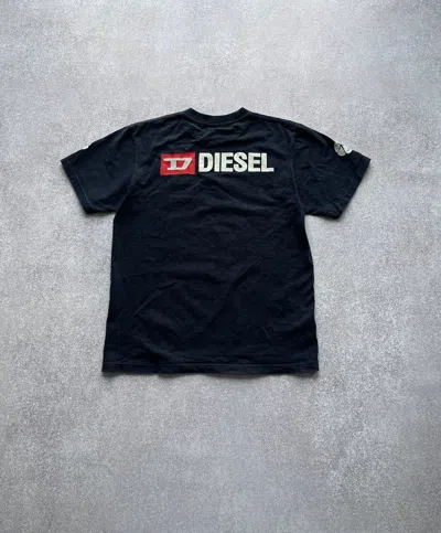 Pre-owned Diesel X Vintage Diesel Boxy Archival Navy T-shirt Y2k M In Blue
