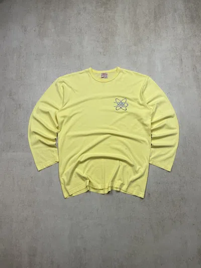 Pre-owned Diesel X Vintage Diesel Dmb 1955 Atom Mini Logo Longsleeve T Shirt In Yellow