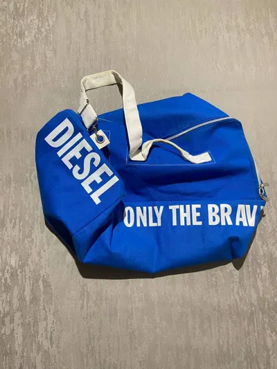 Pre-owned Diesel X Vintage Diesel Only The Brave Travel Big Bag In Blue
