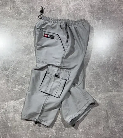 Pre-owned Diesel X Vintage Diesel Shorts Length Japan Style Y2k In Grey