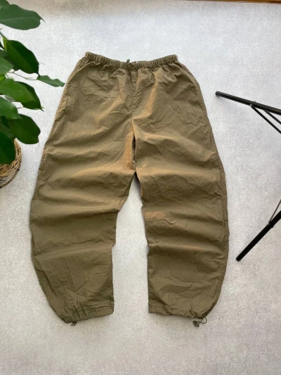 Pre-owned Diesel X Vintage Diesel Style Distressed Y2k Baggy Pants In Miltary Green