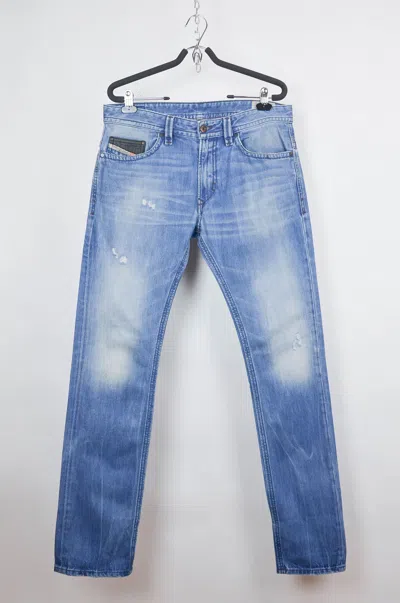 Pre-owned Diesel X Vintage Diesel Y2k Thavar Slim-skinny Wash Denim Distressed Jeans