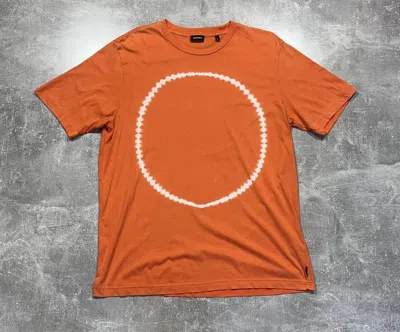 Pre-owned Diesel X Vintage Tee Shirt Diesel Big Logo Circle Y2k Style In Orange