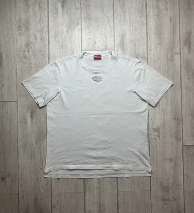 Pre-owned Diesel Y2k  Logo Tee Hype In White
