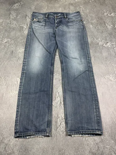 Pre-owned Diesel Y2k If Six Was Nine  Faded Bootcut Jeans Size 32 In Blue