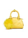 Diesel Yellow 1dr Dome Crossbody Mini Bowling Bag <br/>