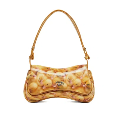 Diesel Yellow Clutch Bags Women