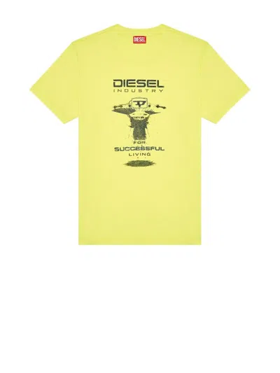 Diesel Yellow T-shirt With Print