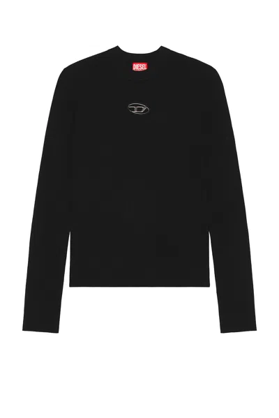 Diesel Zackary Round Neck Sweater In Black