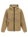 Diesel S-zat Sweat-shirt Puffer Jackets Beige In Nude