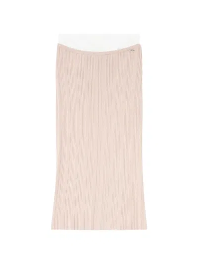 Diesel Zinia Midi Skirt In Neutral