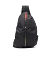 Diesel Zip-d Sling Backpack In Black