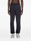 Diesel Zip-pocket Elastic-waist Trousers In Black
