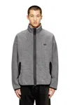 Diesel Zip-up Sweatshirt With Inner Lining In Gray