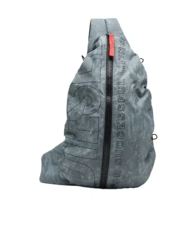 Diesel Zip-d Backpack In Gray
