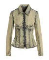 Diesel Zipped Bomber Jacket In Nude