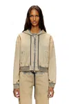 Diesel Zipped Hoodie In Coloured Jogg Jeans In Brown