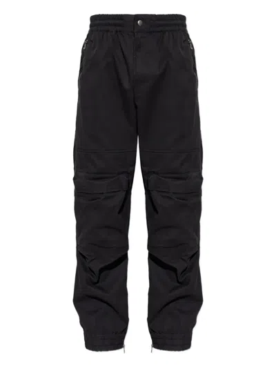 Diesel Zipped-pocket Trousers In Black