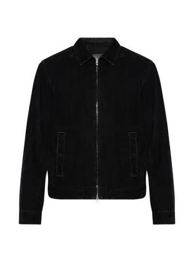 Diesel Zip-up Jacket In Black