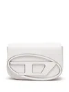 Diesel Medium 1dr Leather Shoulder Bag In White