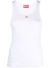 Diesel Logo-patch Sleeveless Vest Top In Purple