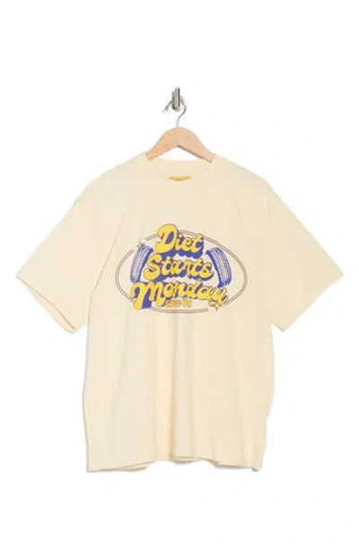 Diet Starts Monday Auto Graphic T-shirt In Neutral