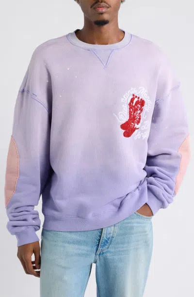 Diet Starts Monday Beaded Cowboy Sweatshirt In Blue