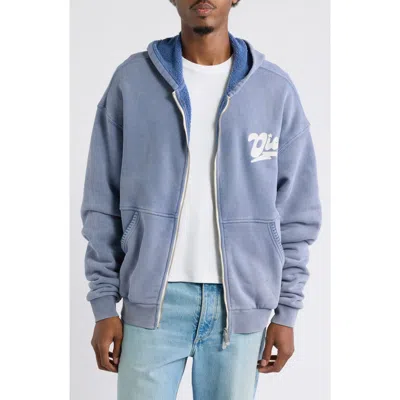 Diet Starts Monday Bolt Full Zip Hoodie In Blue