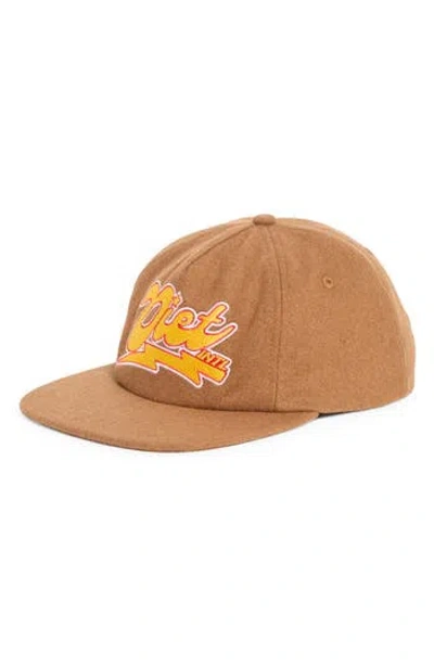 Diet Starts Monday Bolt Logo Embroidered Wool Hat In Brown