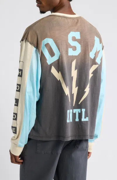 Diet Starts Monday Bolt Panel Long Sleeve Graphic T-shirt In Black