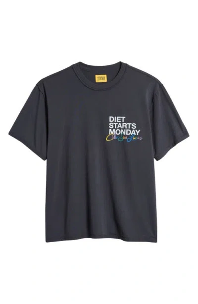 Diet Starts Monday Cabo Graphic T-shirt In Vintage Black