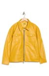 DIET STARTS MONDAY DIET STARTS MONDAY CAN'T TEACH TASTE FAUX LEATHER TRUCKER JACKET
