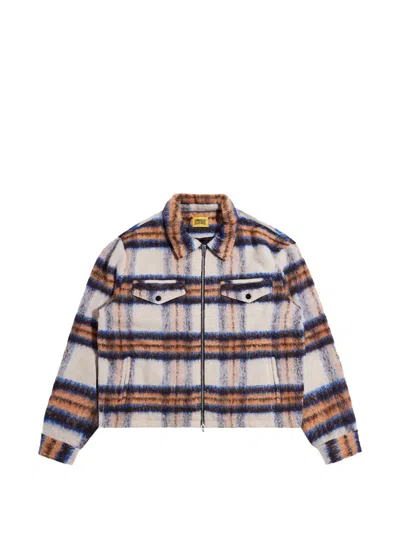Diet Starts Monday Check Mohair Jacket In Multi