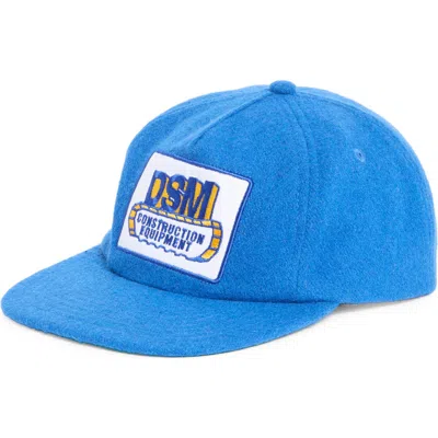 Diet Starts Monday Construction Embroidered Patch Wool Hat In Blue