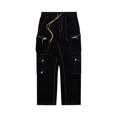 Pre-owned Diet Starts Monday Contrast Cargo Pants 'black' | Men's Size L