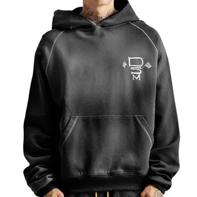 Diet Starts Monday Contrast Stitch Hoodie In Vintage Black