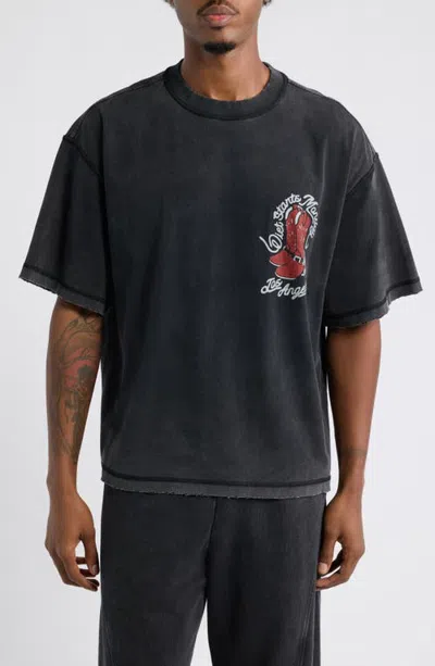 Diet Starts Monday Cowboy Crewneck T-shirt In Black