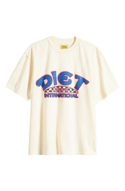 Diet Starts Monday Diet International Graphic T-shirt In Antique White