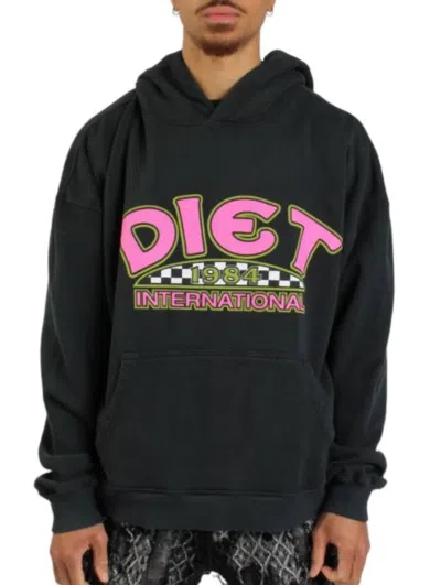 Diet Starts Monday Diet International Hoodie In Vintage Black