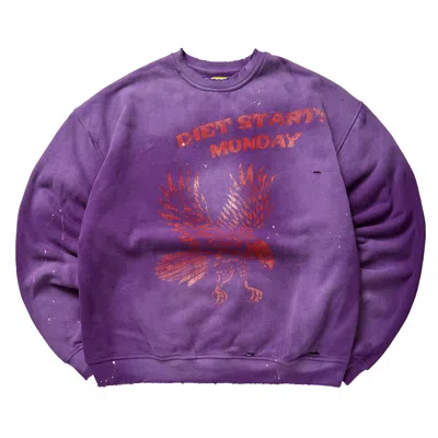Pre-owned Diet Starts Monday Eagle Sweatshirt 'purple/red' | Men's Size M