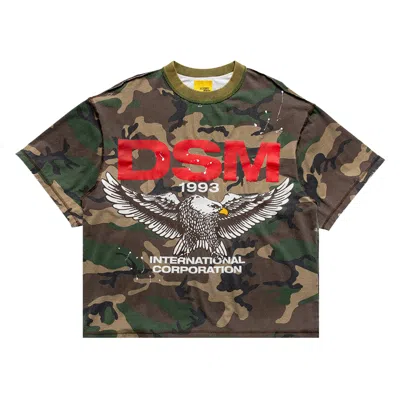 Pre-owned Diet Starts Monday Eagle Tee 'camo' | Green | Men's Size Xl