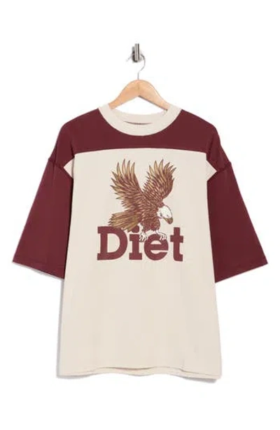 Diet Starts Monday Eagle Yoke Graphic T-shirt In Multi